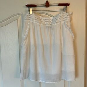 Blanc du Nil White mini skirt